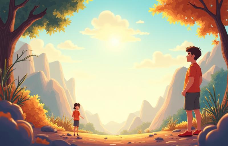 Inspiring animation frame representing positive change